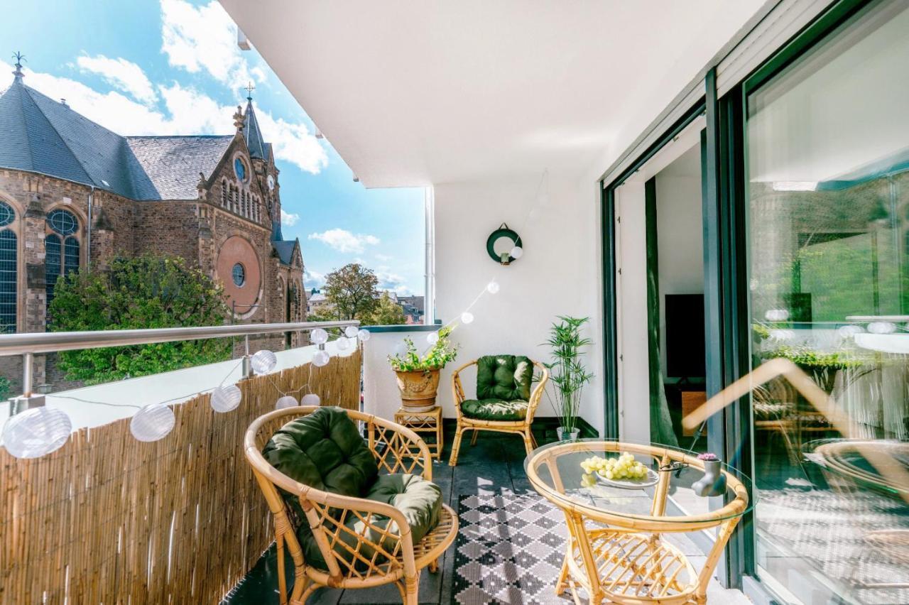 Gruene Wohnoase - Stilvoll - Balkonidylle - Zentrum Neuwied Buitenkant foto